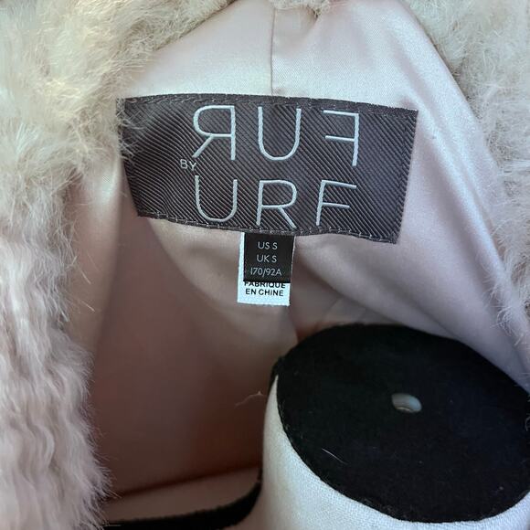 Anthropologie Fur by Urf Noemie Faux Fur Coat size S - Picture 4 of 5